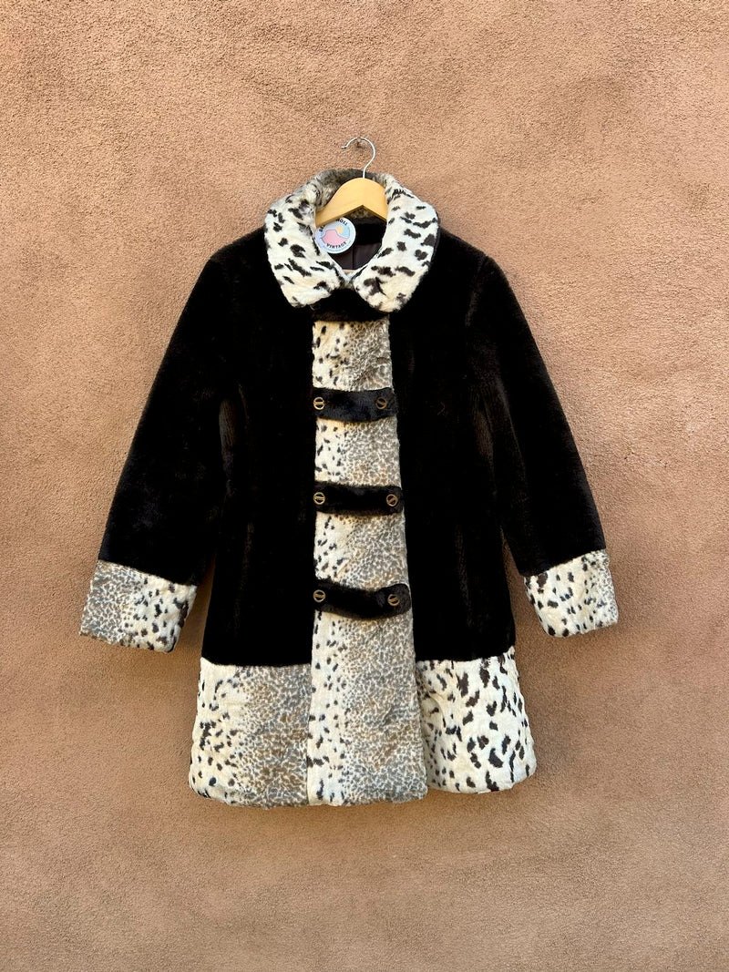 1950's/1960's Mod Faux Fur Winter Jacket