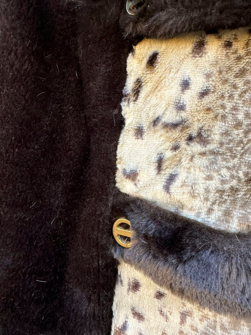 1950's/1960's Mod Faux Fur Winter Jacket