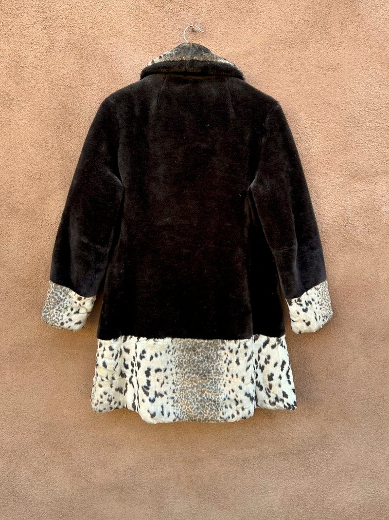 1950's/1960's Mod Faux Fur Winter Jacket