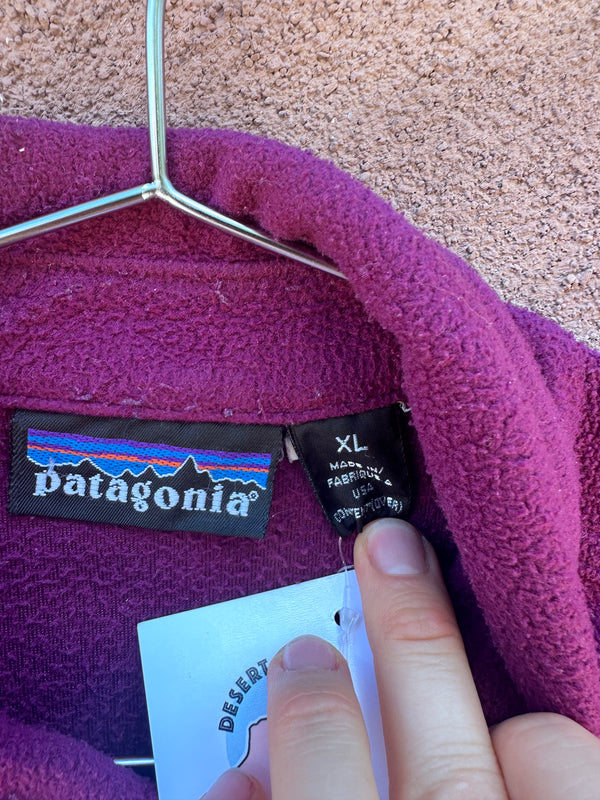 American Made Patagonia Button Snap Fleece Shirt