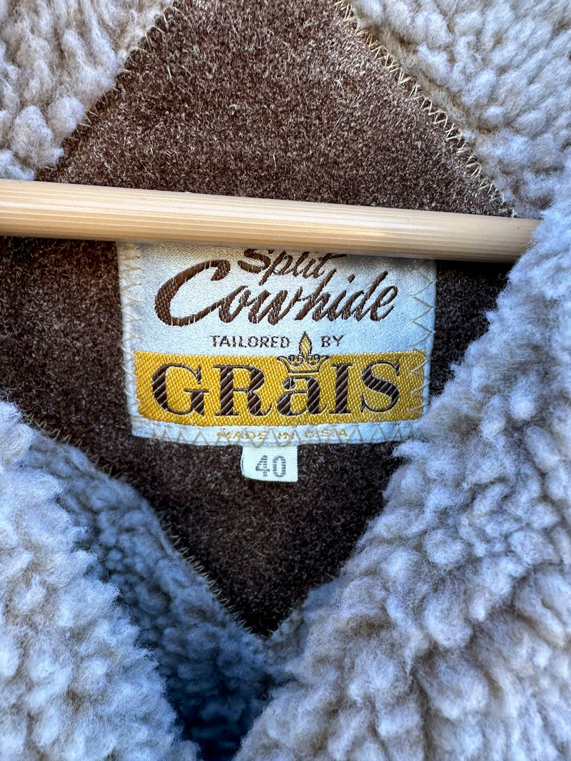 1960's Split Cowhide Rancher Jacket by Grais