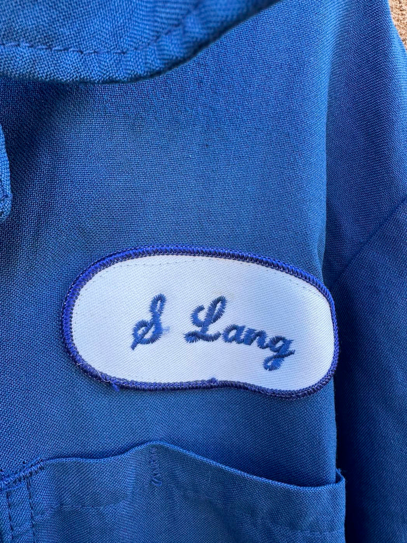 1960's Mobil Gas & Oil Blue Coveralls - M/L