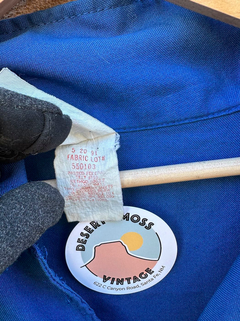 1960's Mobil Gas & Oil Blue Coveralls - M/L