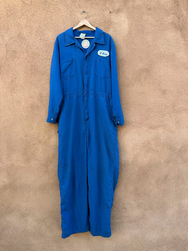 1960's Mobil Gas & Oil Blue Coveralls - M/L