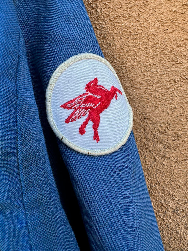 1960's Mobil Gas & Oil Blue Coveralls - M/L