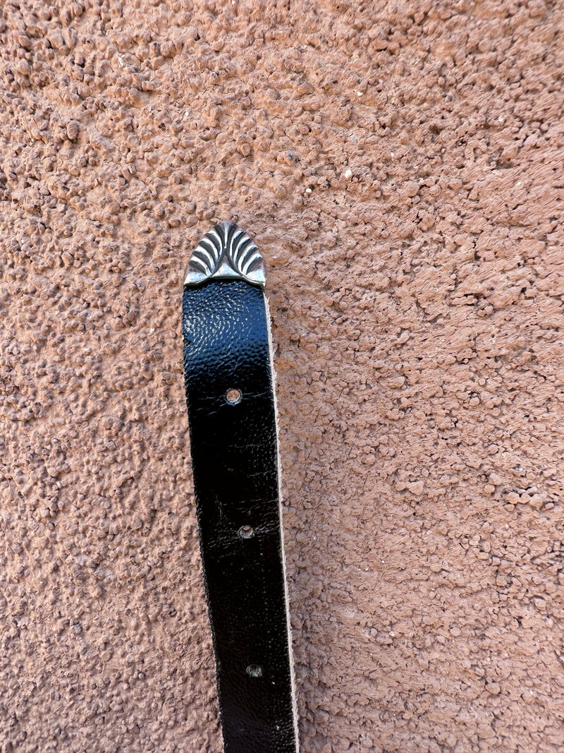 Sterling Silver Concho Hat Band