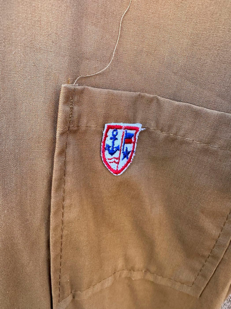 Brown Short Sleeve Tom Cat Coveralls