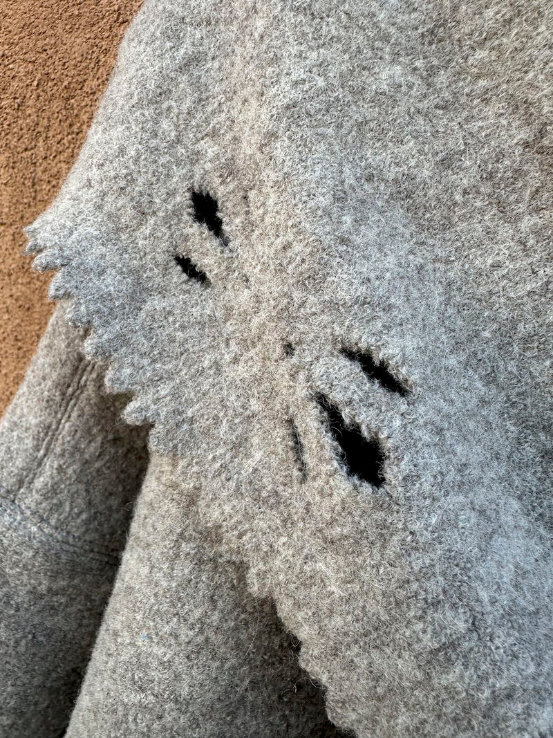 Grey Wool J.Jill Hooded Jacket - as is