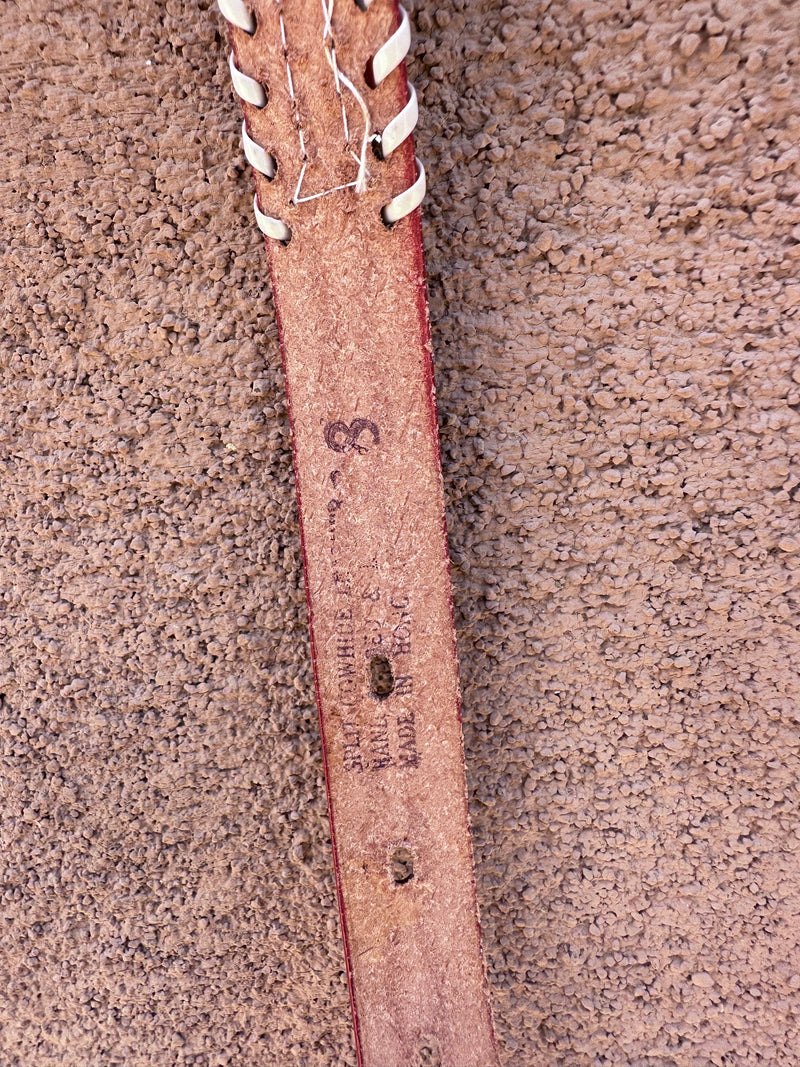 White Beaded Thunderbird Hat Band