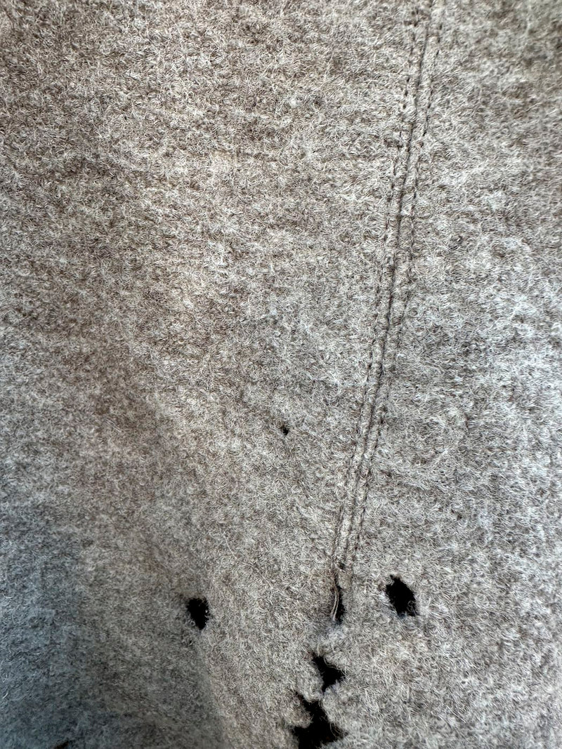 Grey Wool J.Jill Hooded Jacket - as is