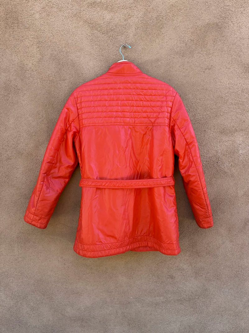 1950's Red Mod Great Sir Belted Ski Jacket