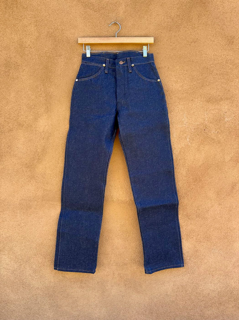 1970's Made in USA Dark Wash Raw Denim Wranglers 29 x 31