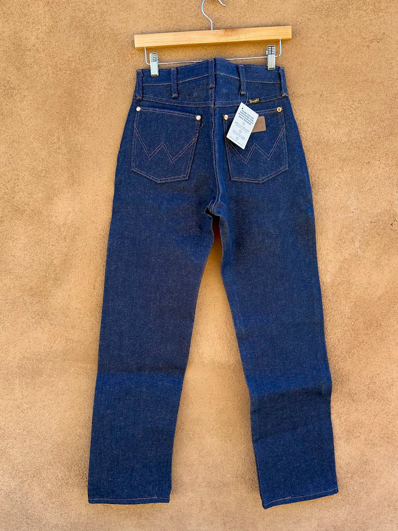 1970's Made in USA Dark Wash Raw Denim Wranglers 29 x 31
