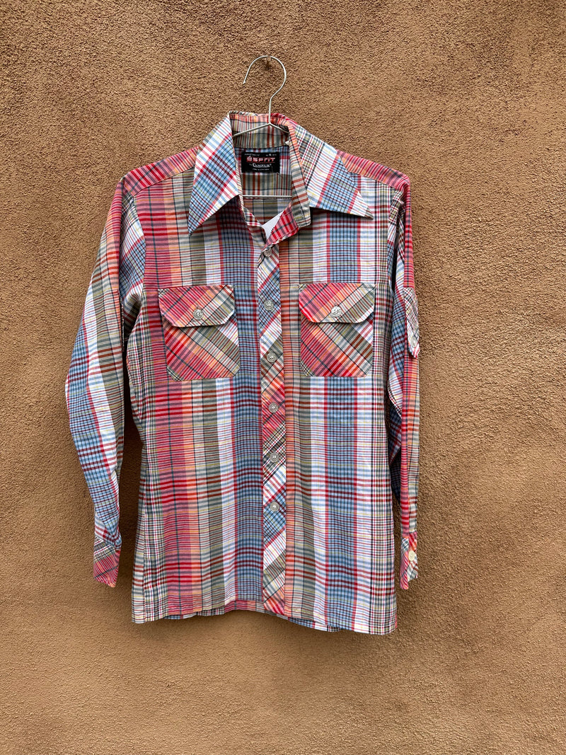 70's Esprit by Campus Plaid Shirt