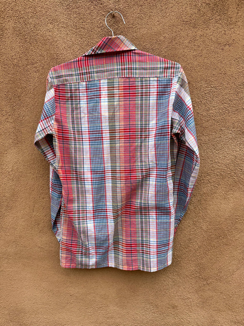 70's Esprit by Campus Plaid Shirt