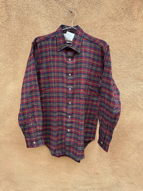 Santa Fe Country Store Plaid Wool Blend Shirt