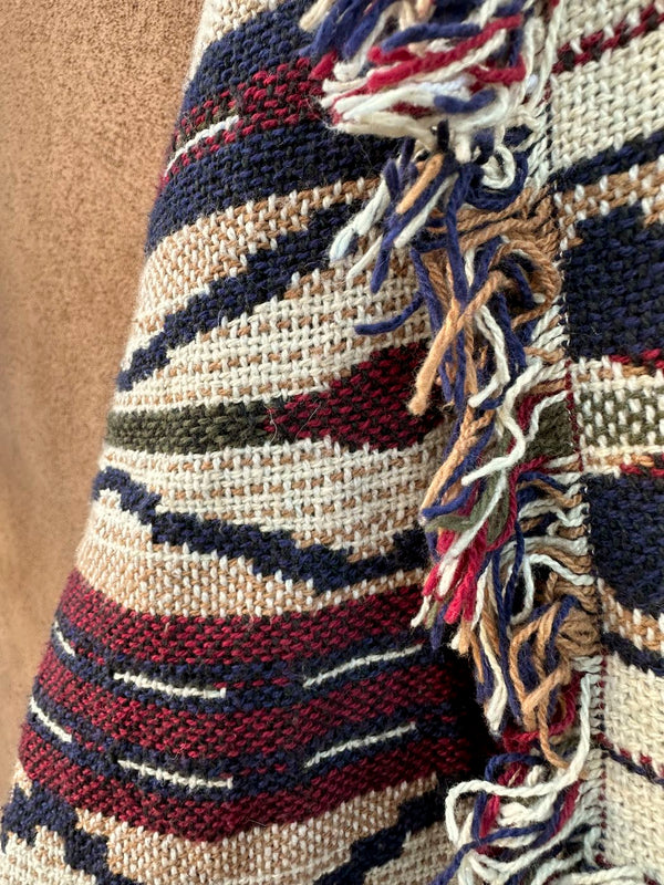 Southwest Style Fringe Long Tapestry Jacket