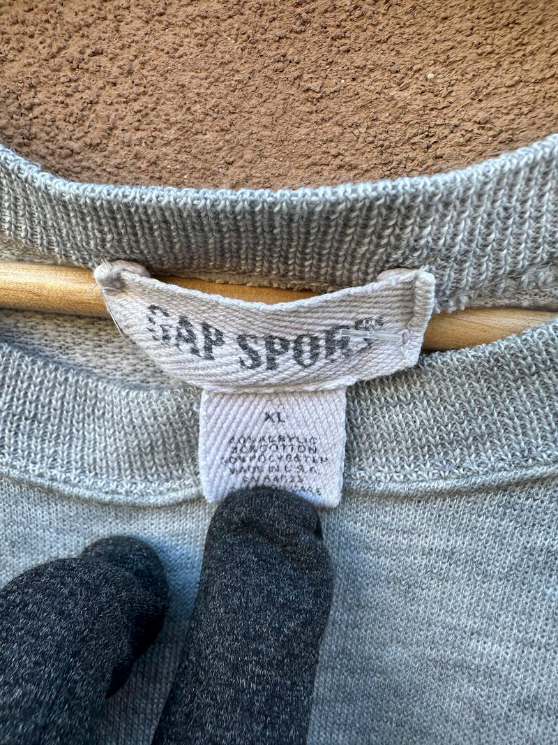 Heather Gray Gap Sport Sweatshirt, XL