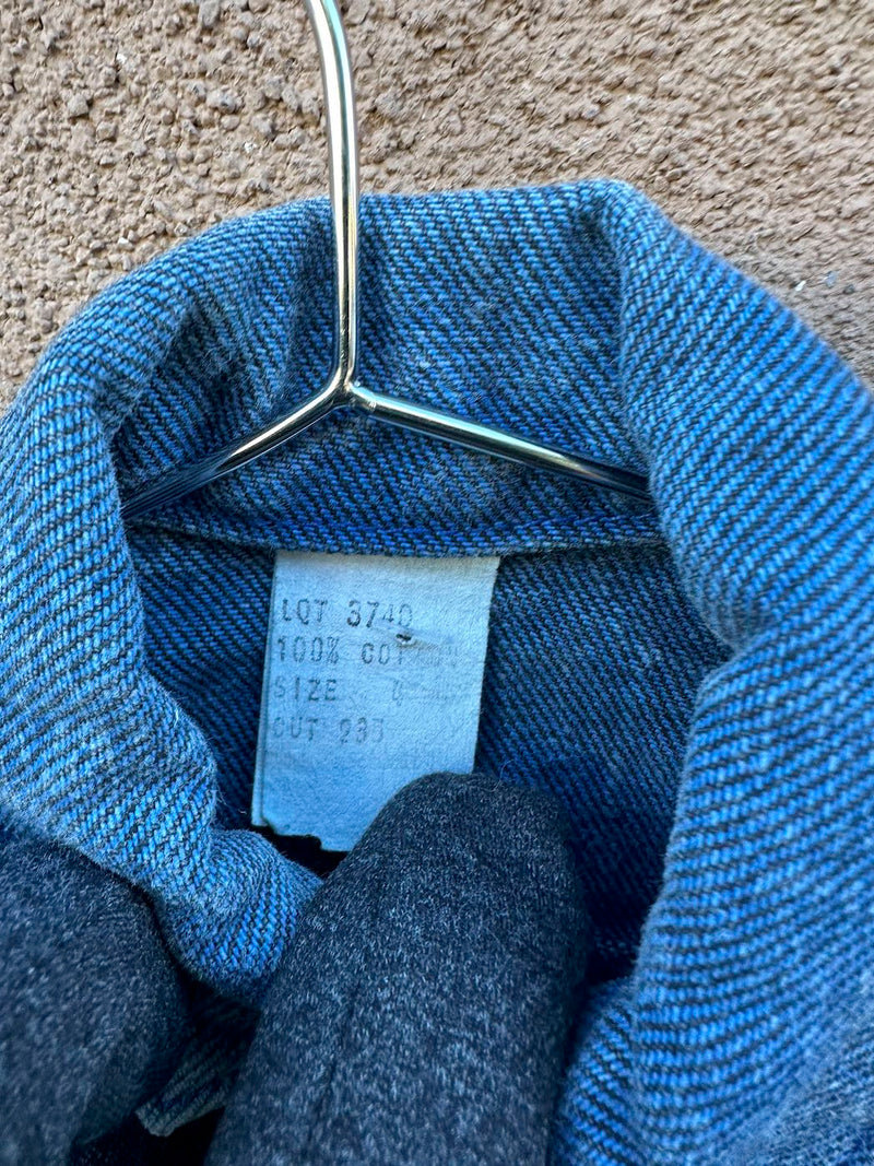 Blue and Black 1960's Kids Denim Jacket