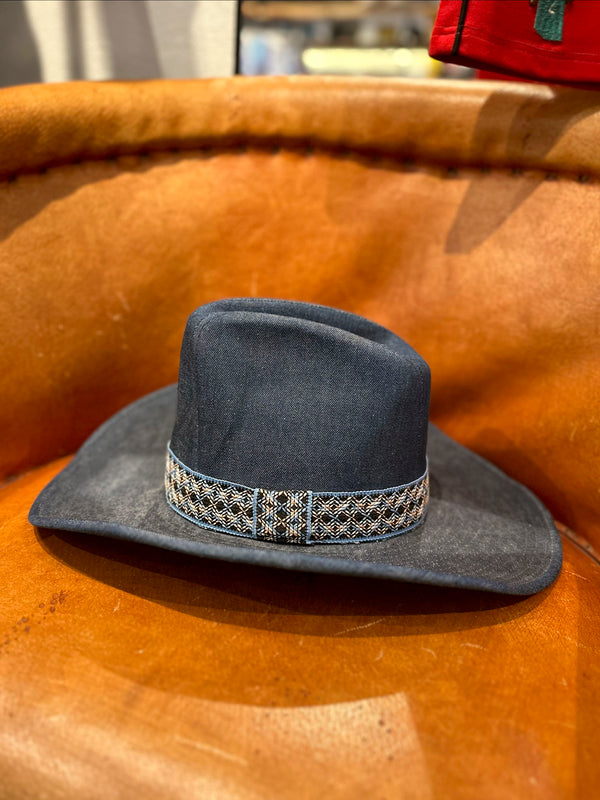 70's Blue Denim Cowboy Hat - Duke Collection