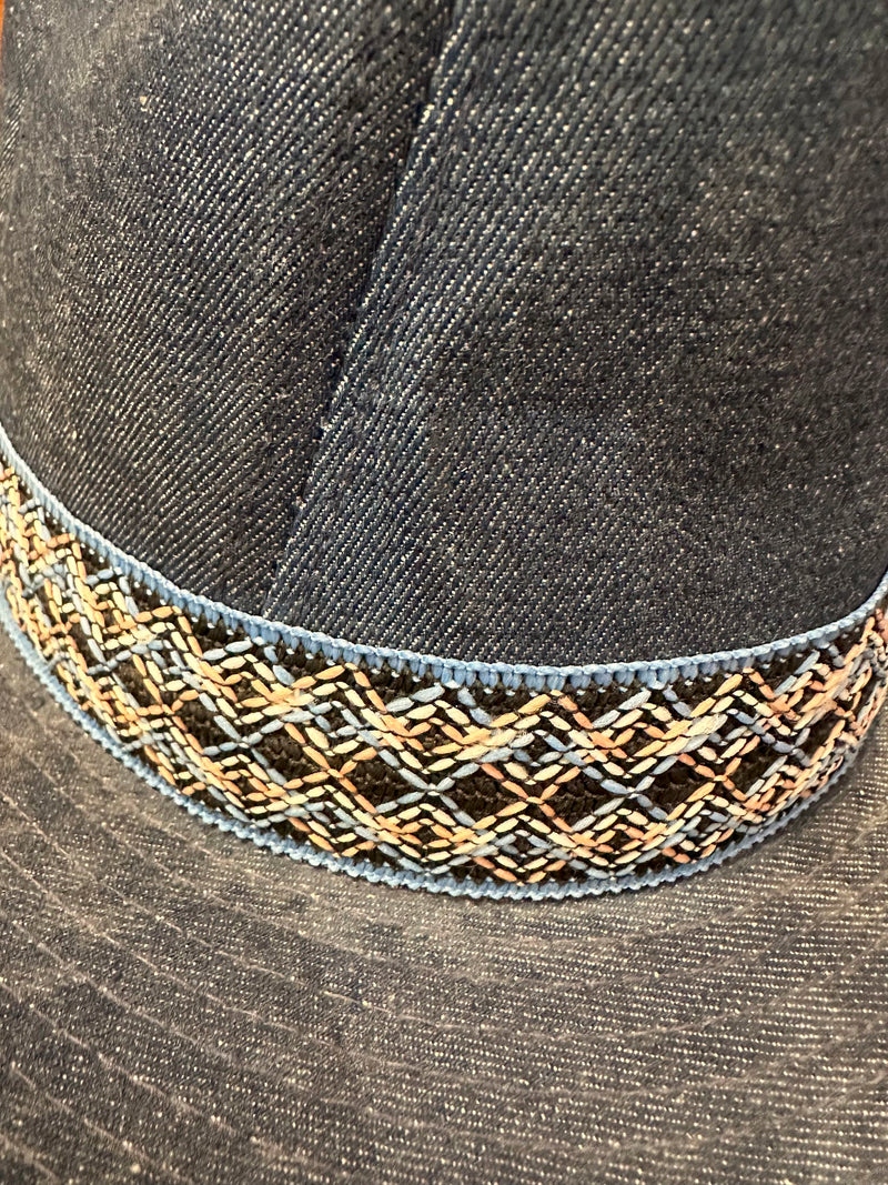 70's Blue Denim Cowboy Hat - Duke Collection