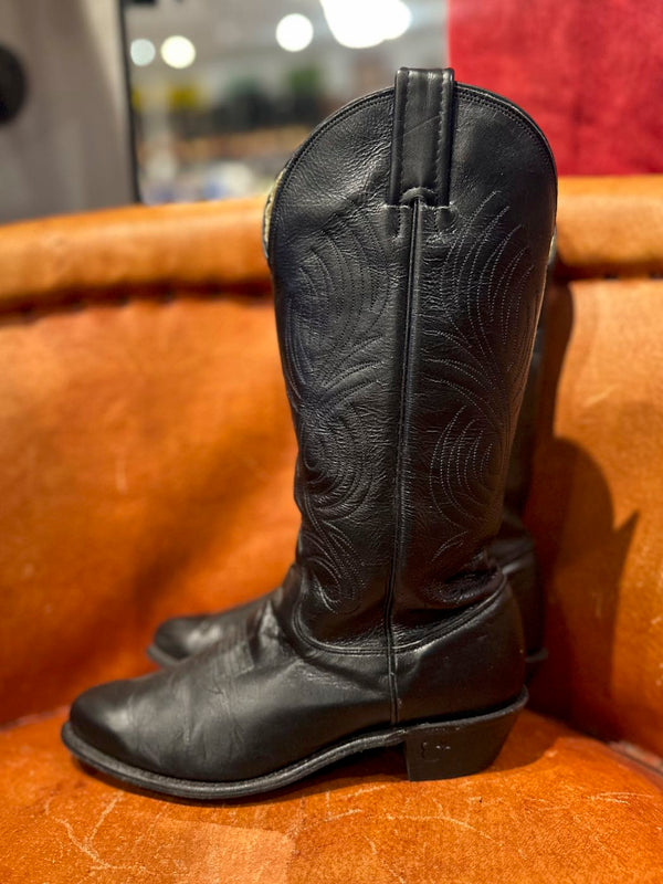 Midnight Blue Evenin' Star Cowgirl Boots, 6.5b