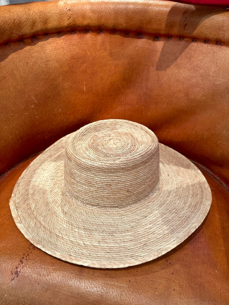 Round Straw Hat with Internal Band