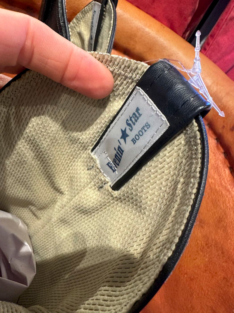 Midnight Blue Evenin' Star Cowgirl Boots, 6.5b