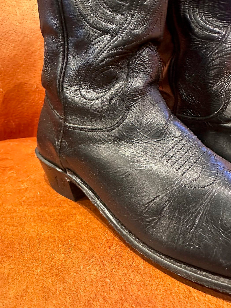 Midnight Blue Evenin' Star Cowgirl Boots, 6.5b