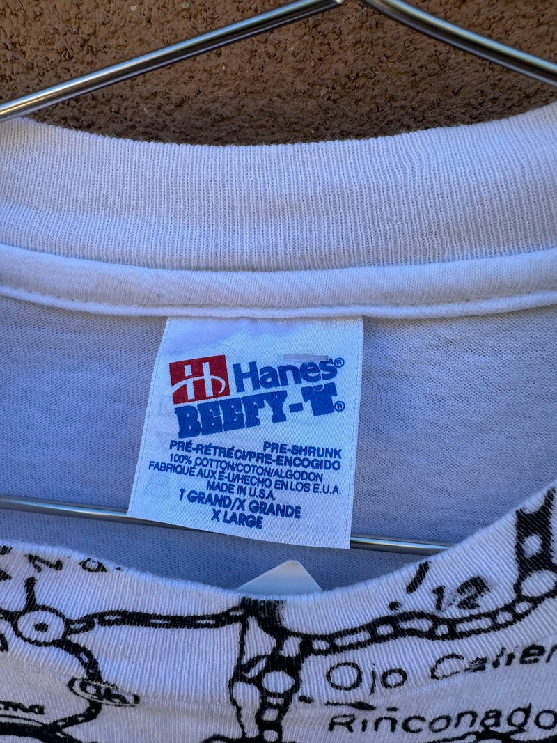 90's New Mexico Map Tee - XL