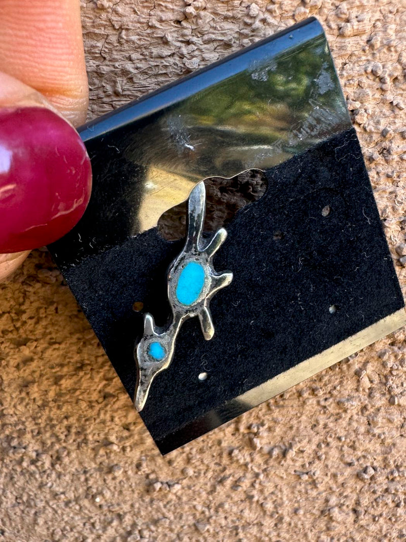 Sterling Silver Roadrunner with Turquoise
