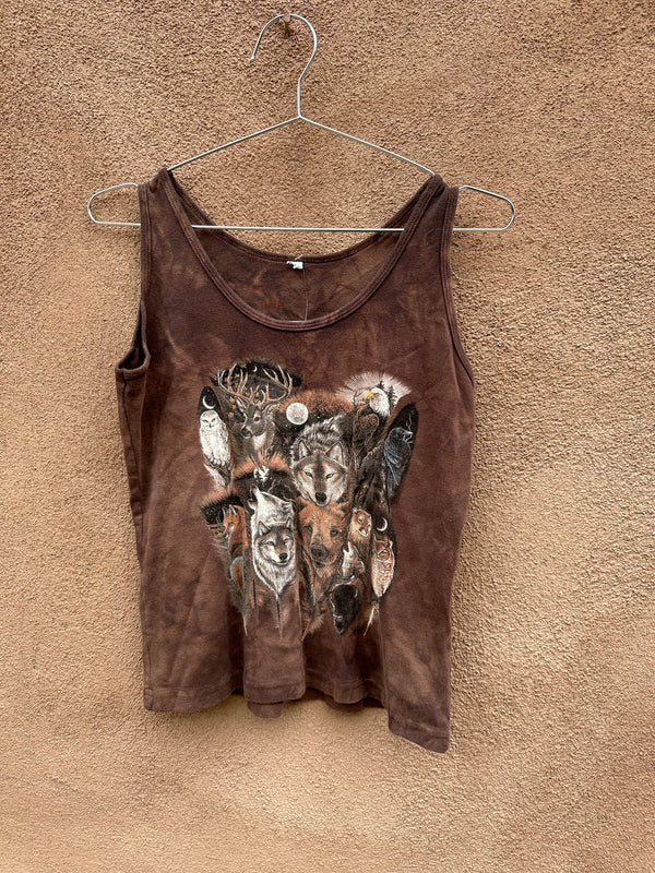 Brown Animal Tank Top