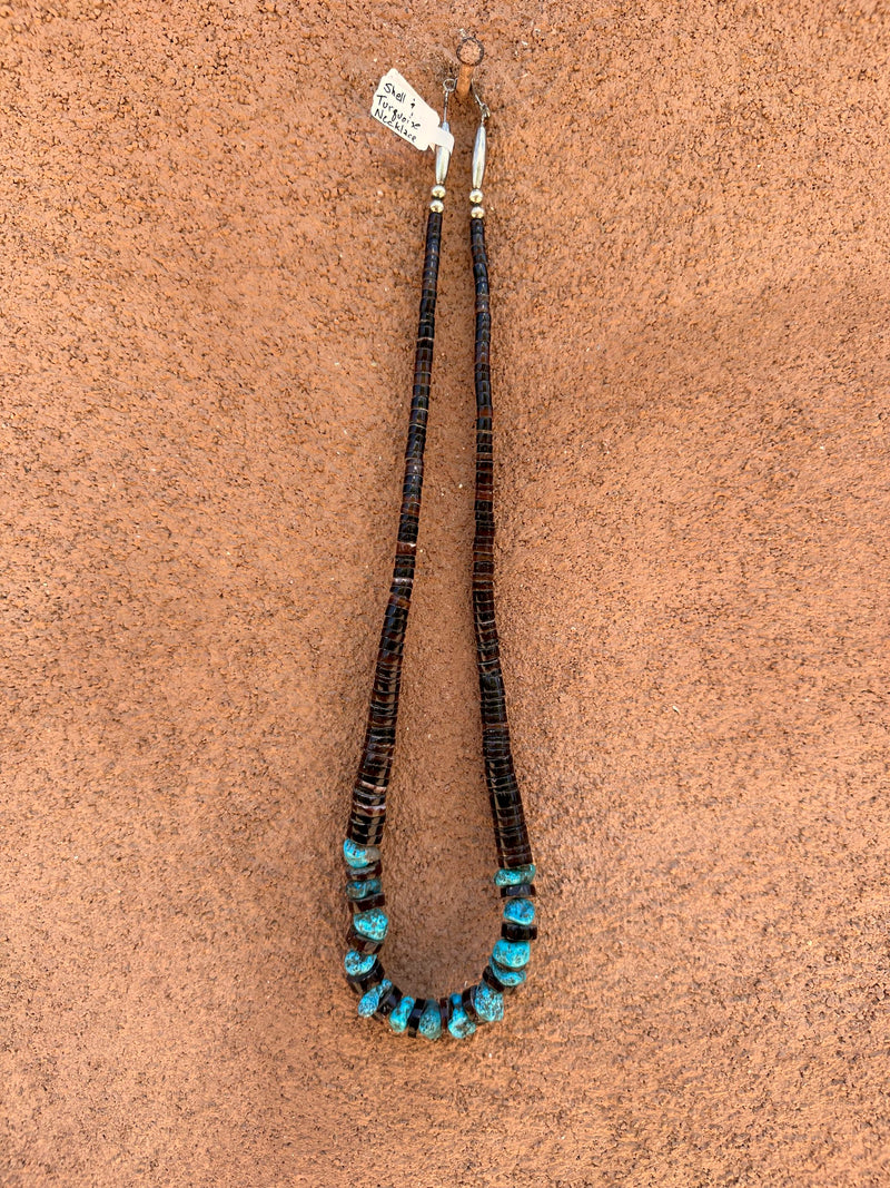 Shell & Turquoise Necklace