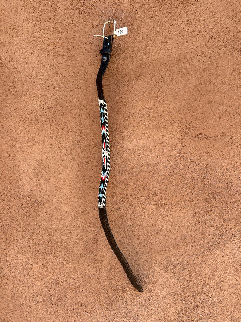 Black Beaded Thunderbird Hat Band