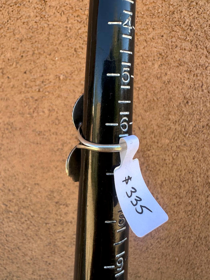 Valley Blue Turquoise Twin Leaf Silver Ring