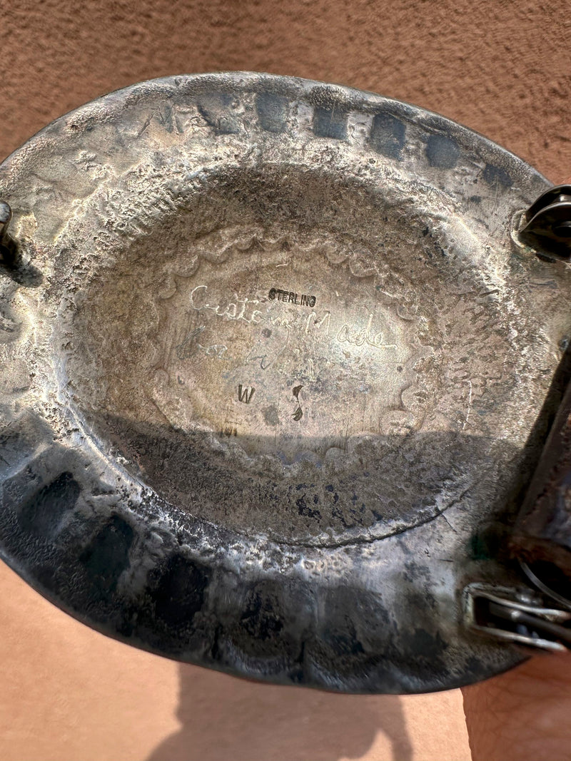 Early Wayne Etsitty Concho Belt, Gift from R.C. Gorman to Win Smith