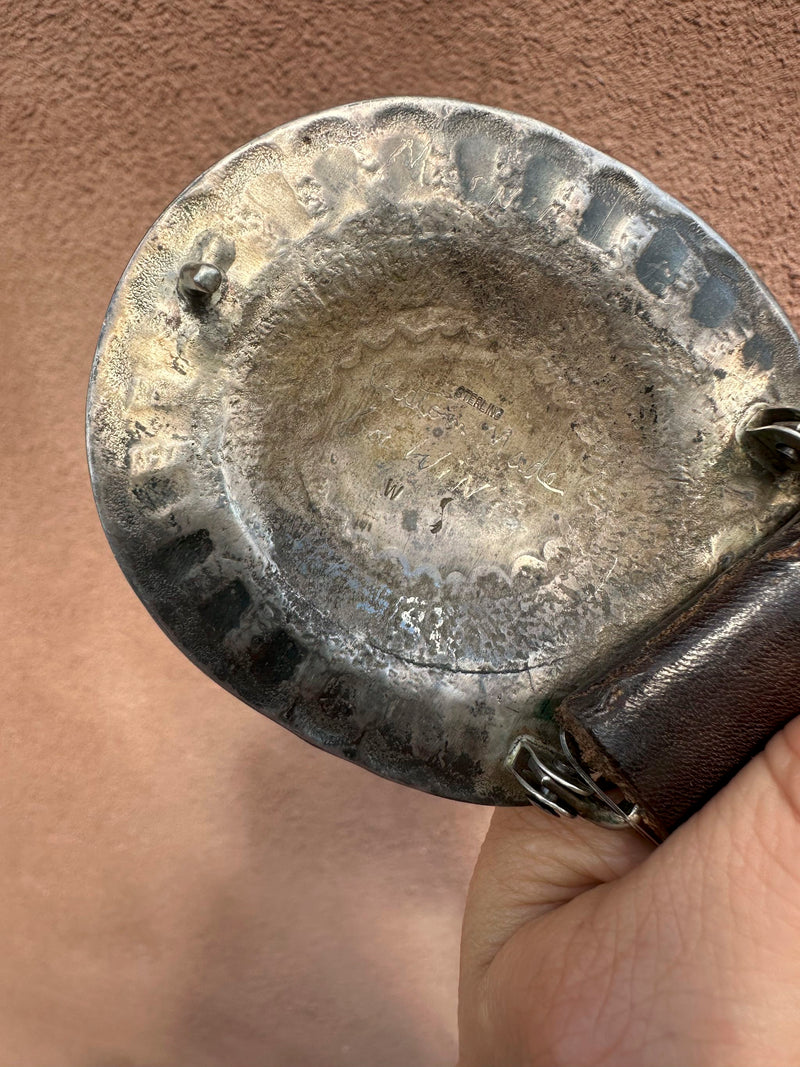 Early Wayne Etsitty Concho Belt, Gift from R.C. Gorman to Win Smith