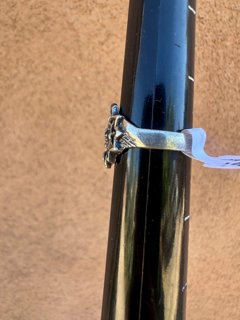 Sterling Silver 90's Sun and Moon Ring