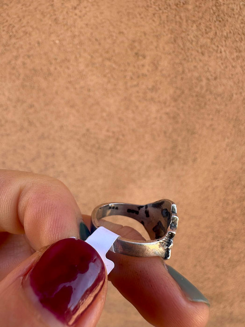 Sterling Silver 90's Sun and Moon Ring