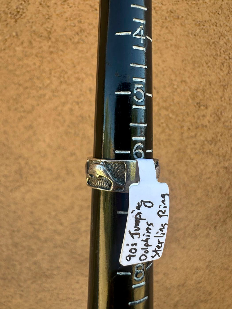 90's Jumping Dolphins Sterling Silver Ring