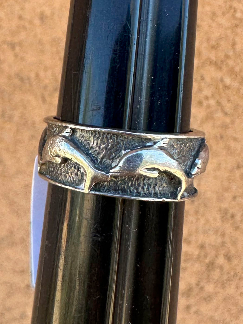 90's Jumping Dolphins Sterling Silver Ring