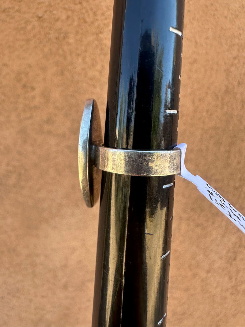 Squash Tail Oval Mother of Pearl Sterling Silver Ring