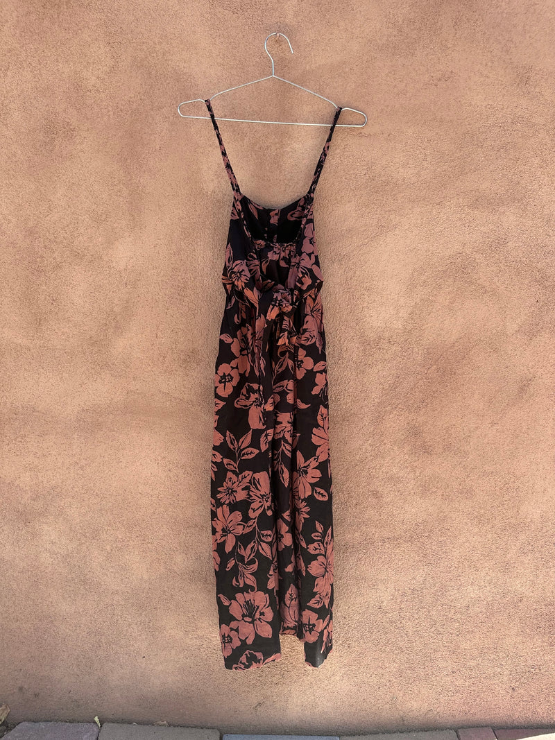 Vintage Black & Brown Floral Dress by Free People – DESERT MOSS VINTAGE