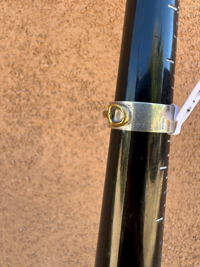 Sterling Silver Ring with Brass Bridle Bit