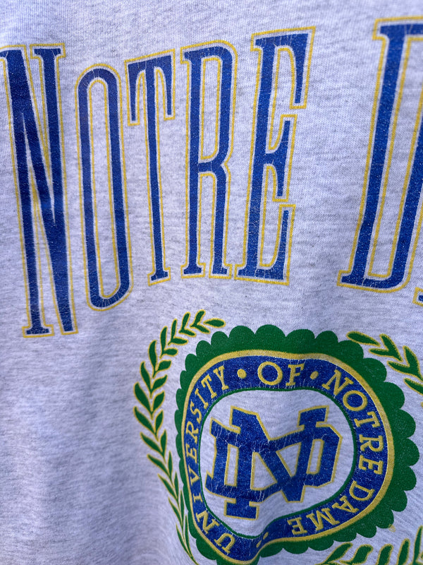 80's Heather Gray Notre Dame Sweatshirt