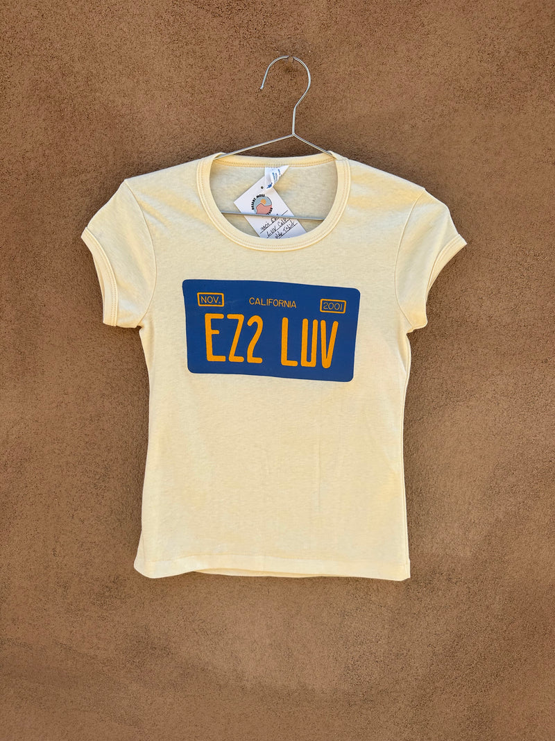 1980's EZ2 Luv California Plate T-Shirt