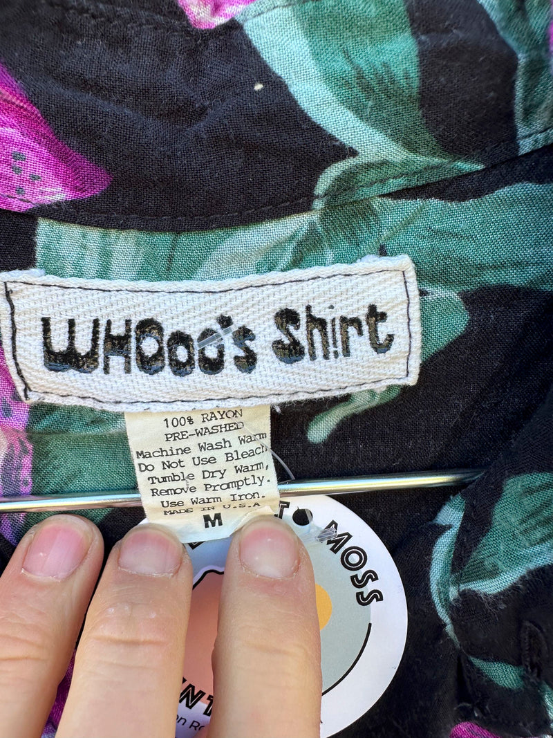 Whooo's Shirt Floral