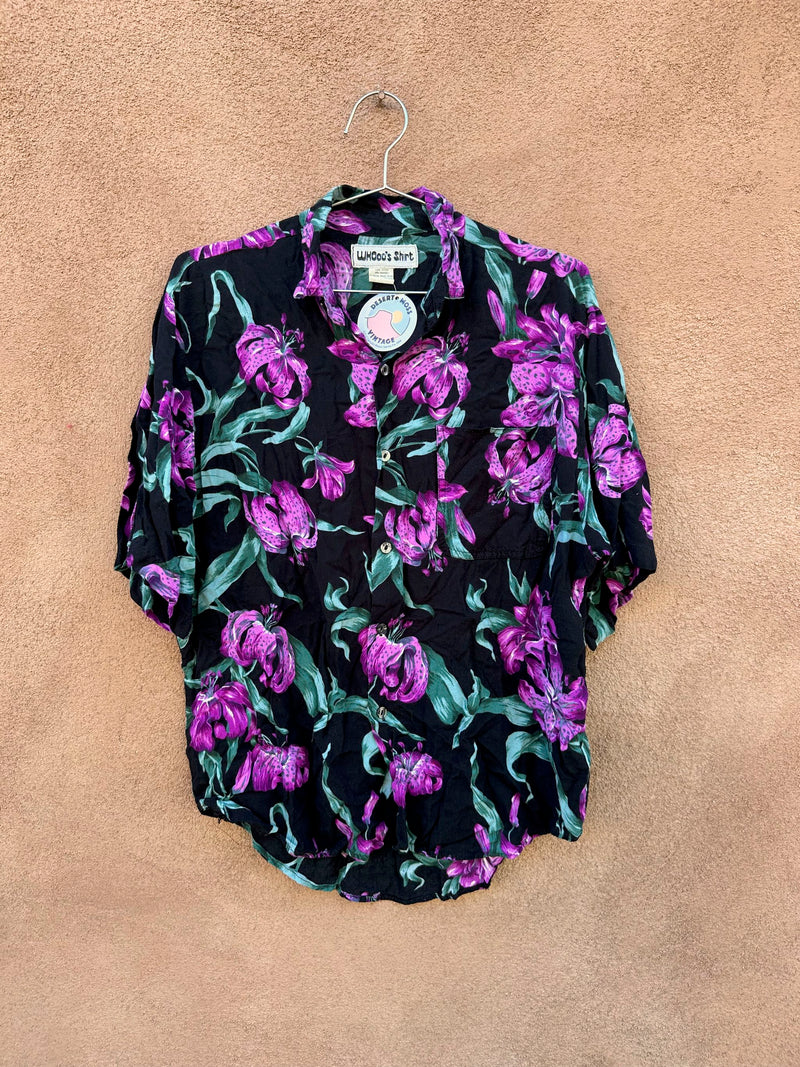 Whooo's Shirt Floral