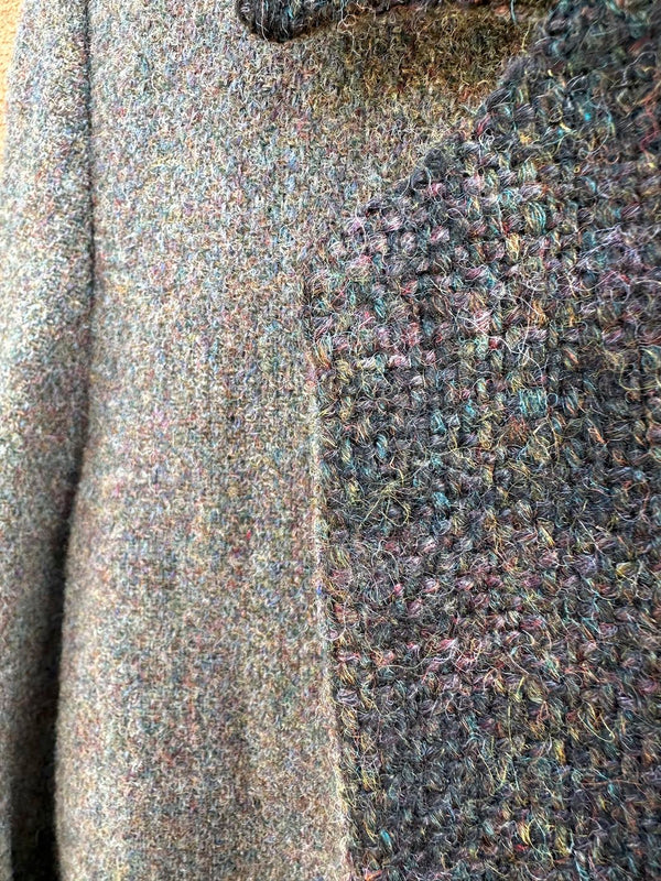 Tweed Wool Blazer with Check Tweed Detail