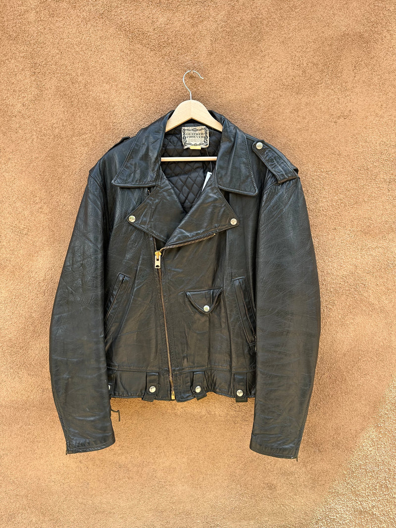 1970's Leather Forever Made in San Francisco Leather Daddy Biker Jacket